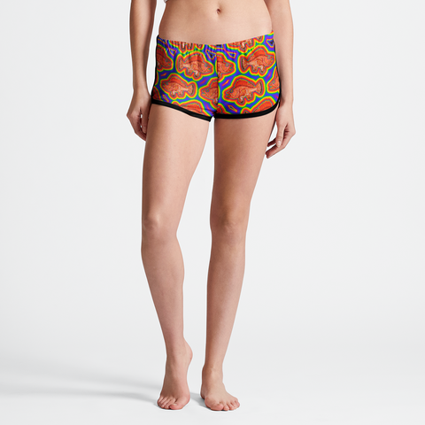 Rainboweyed Rockfish Women's Retro Shorts- In stock