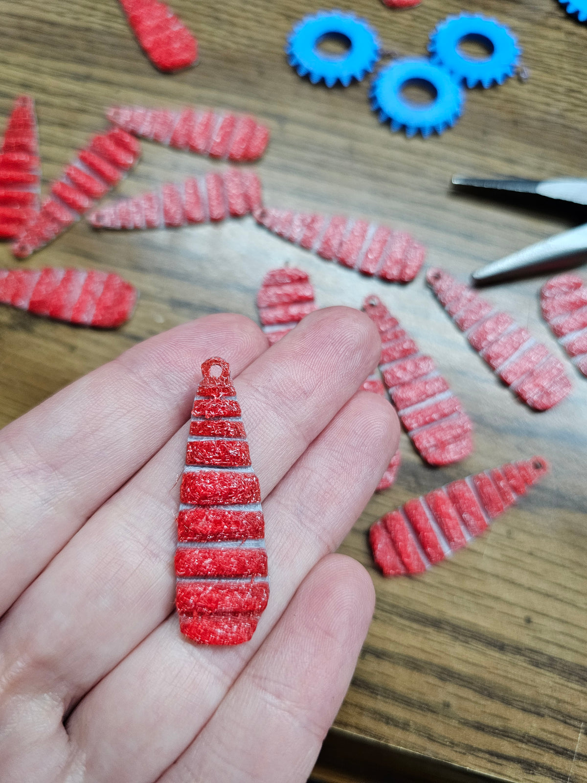 Smoked Salmon Earrings