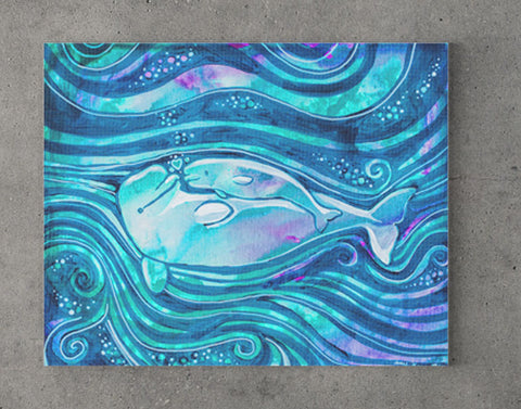 "Baby Beluga" Original and Art Prints