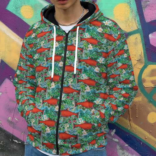 Salmonberry Zip Up Hoodie