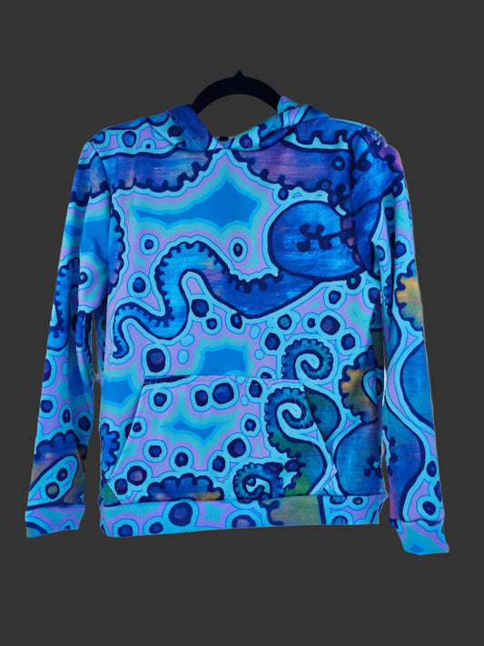 Discontinued Funky Octopus Kid's USA Made Hoodie-  In Stock