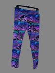 Teal Purple Inlet Friends Yoga Leggings- In Stock