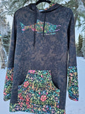 Salmon Stained Glass Floral Light-Weight Tunic- In Stock
