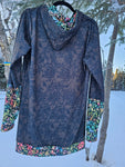 Salmon Stained Glass Floral Light-Weight Tunic- In Stock