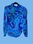 Funky Octopus Tech Fleece Pullover Hoodie- In stock