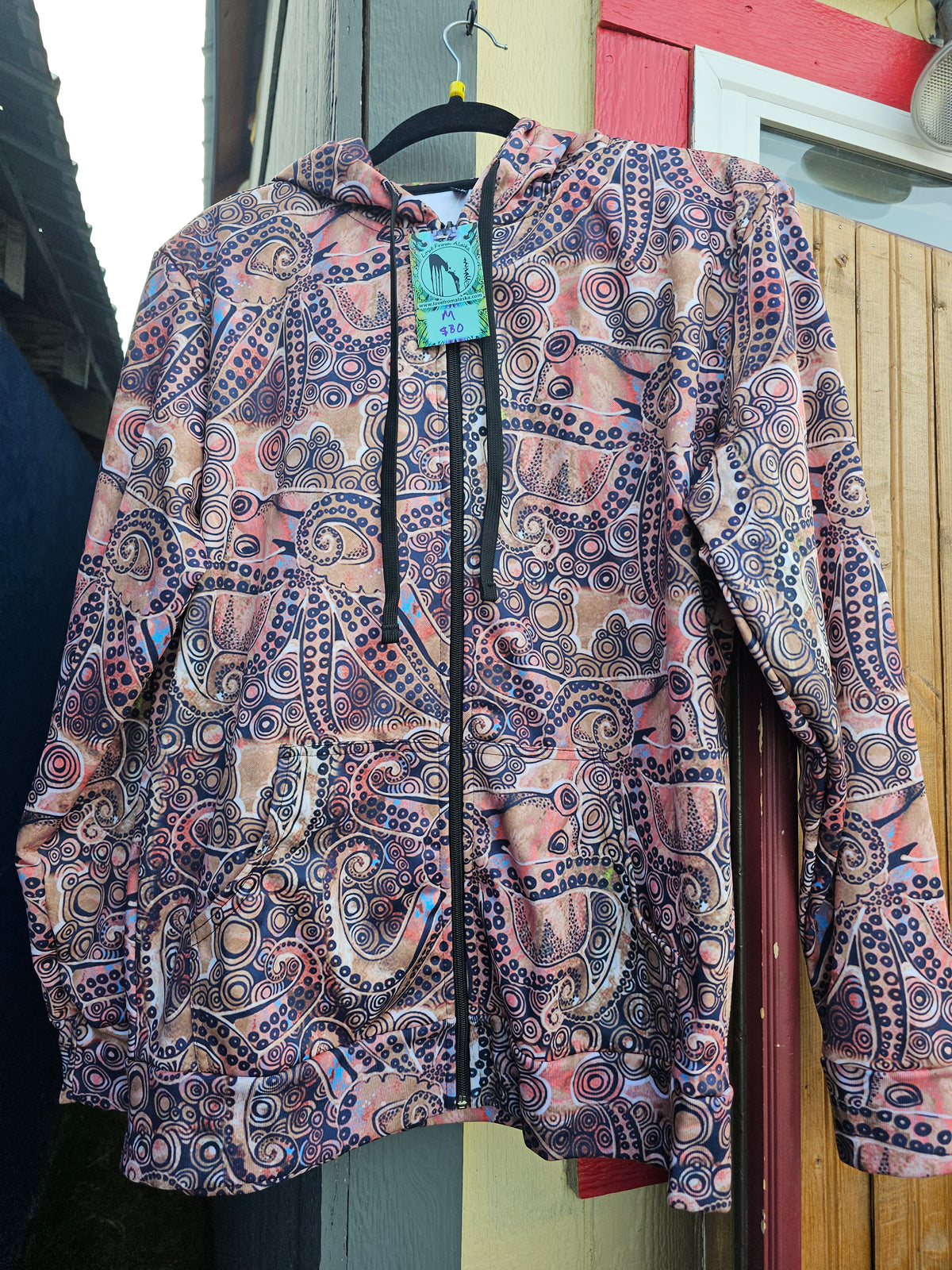 USA Made Mossy Oak Camo Octopus Zip Hoodie