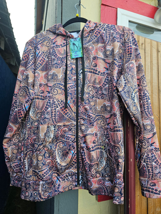 USA Made Mossy Oak Camo Octopus Zip Hoodie