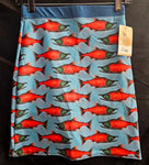 Spawned Salmon Fitted Skirt- In stock