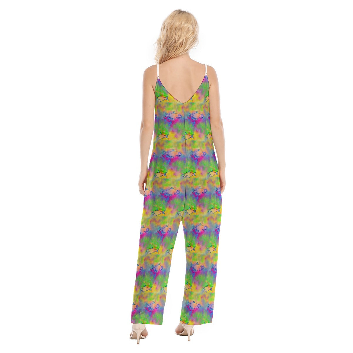 Pre Order Woman's Baggy Overall- Herring Tie Dye