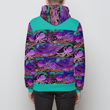Teal Purple Inlet Zip Hoodie - In Stock