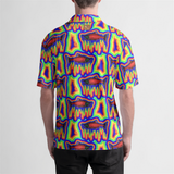 Funky Sockeye Salmon Button Up Collared Shirt- In Stock