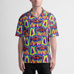 Funky Sockeye Salmon Button Up Collared Shirt- In Stock