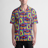 Funky Sockeye Salmon Button Up Collared Shirt- In Stock
