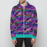 Teal Purple Inlet Zip Hoodie - In Stock