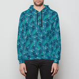 Green Jellies Extra Long Pullover Hoodie