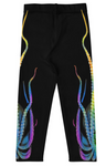 Rainbow Octopus Octopus Kid's Leggings- Size 6 In stock