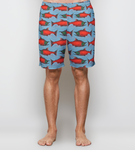 Light Blue Sockeye Salmon Men's and Youth Athletic Shorts- In Stock