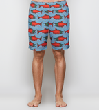 Light Blue Sockeye Salmon Men's and Youth Athletic Shorts