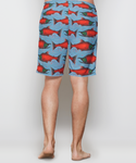 Light Blue Sockeye Salmon Men's and Youth Athletic Shorts- In Stock