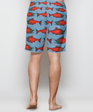 Light Blue Sockeye Salmon Men's and Youth Athletic Shorts- In Stock