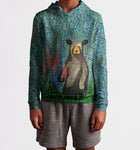 Blueberry Bear Kid's Hoodie- Size 8 In stock