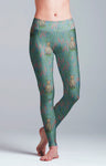 Blueberry Bear Yoga Leggings-  XL in Stock