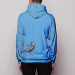 Blueberry Crow Cozy Rayon Zip up Hoodie-  XXL In Stock