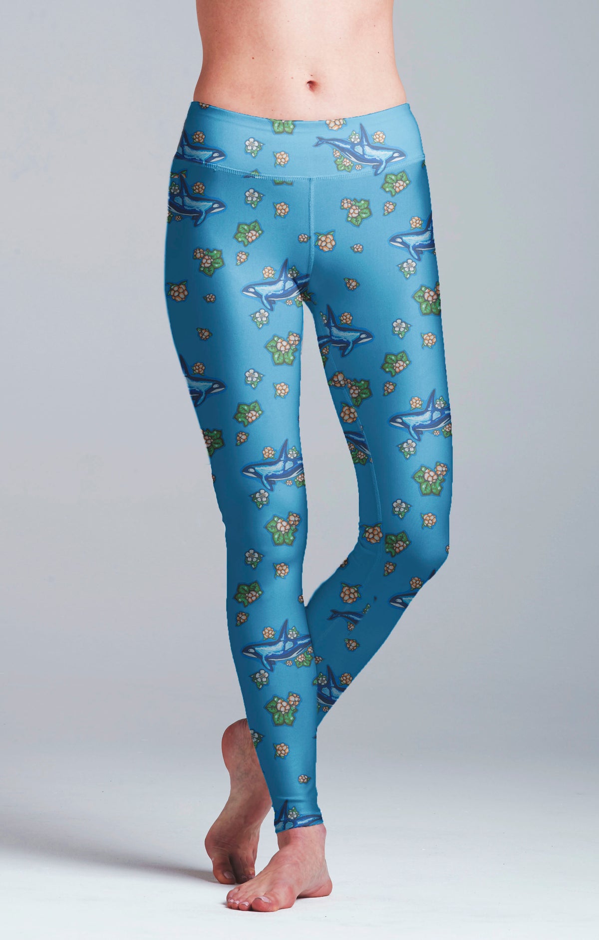 Discontinued Cloudberry Orca Yoga Leggings- In Stock