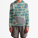 Funky Salmon and Stripes Kid's Hoodie