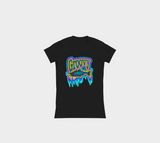 Discontinued Frozen Salmon DTG printed Womens Cotton T-Shirt- Small In Stock