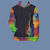 Rainbow Octopus Tech Fleece Hoodie