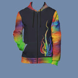 Rainbow Octopus Tech Fleece Hoodie- In Stock