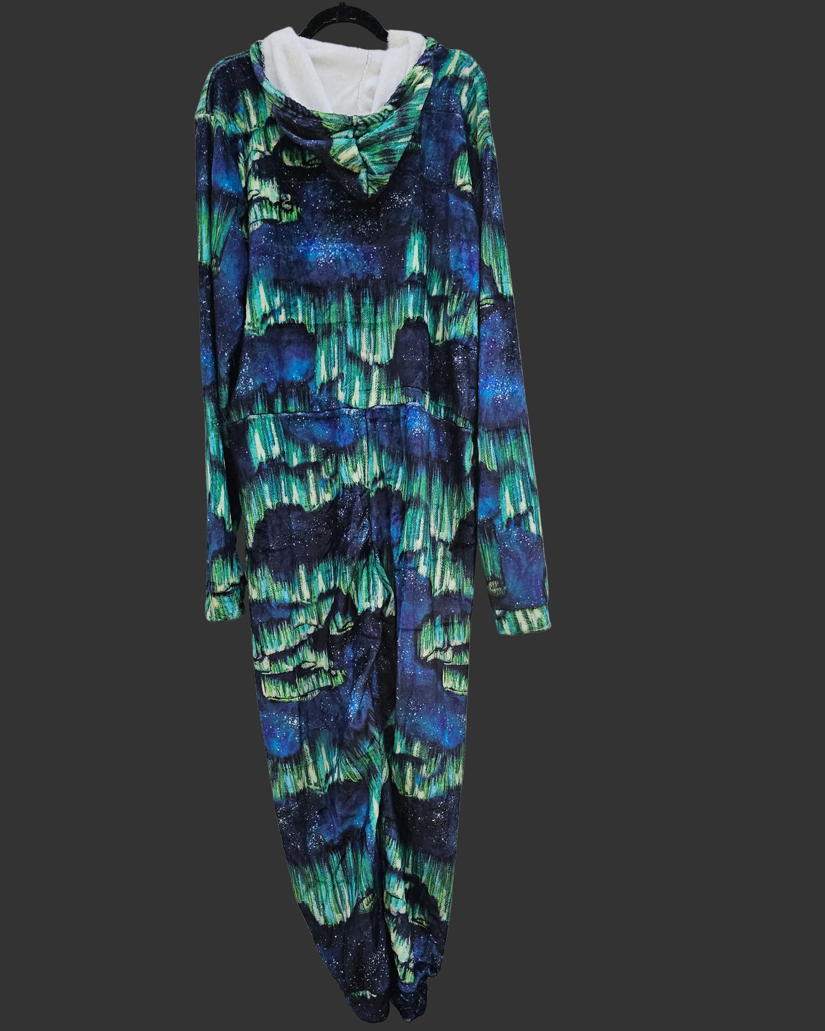 Northern Lights Plush Fuzzy Adult Onesie