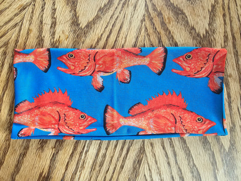 Yelloweye Rockfish on Blue Headband