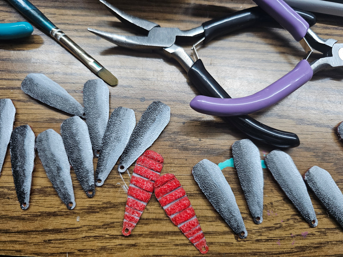 Smoked Salmon Earrings