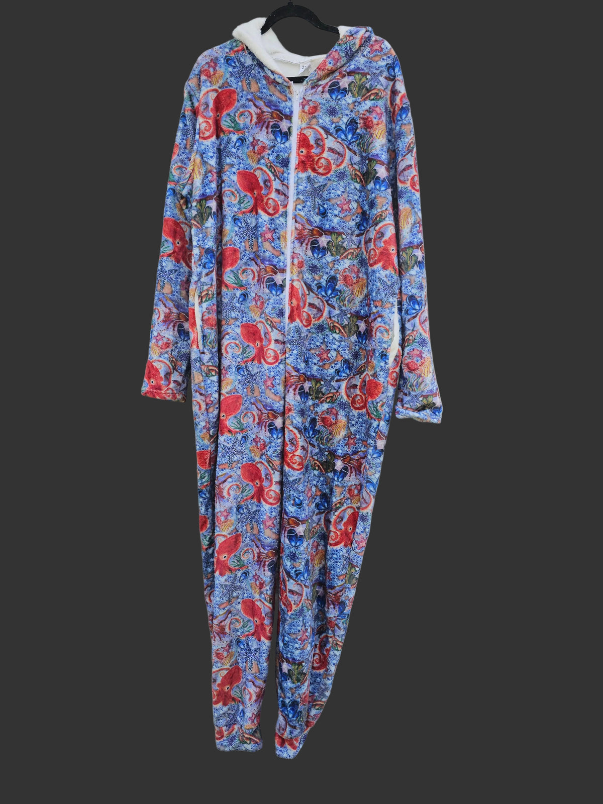 Octopus's Garden Plush Fuzzy Adult Onesie