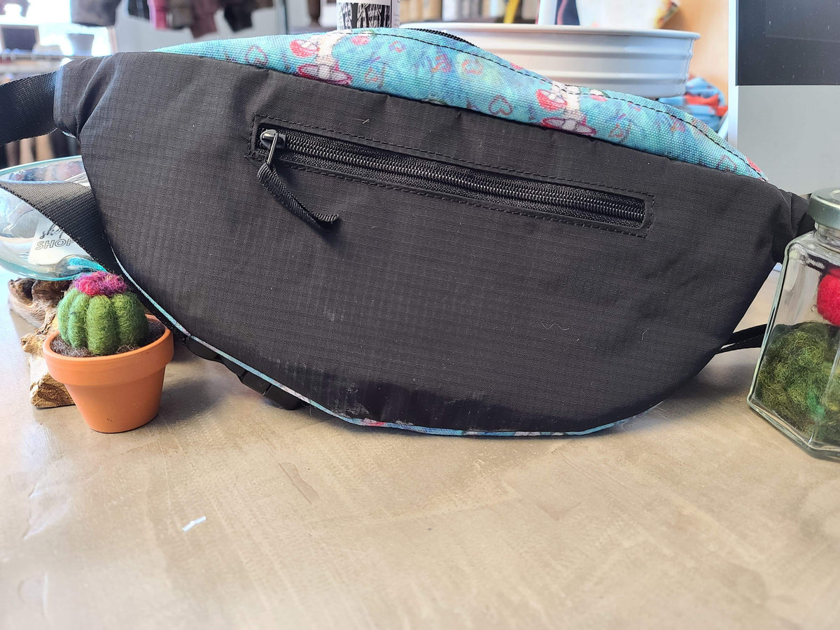 Blue Alaskan Floral Fanny Pack-Clearance