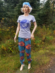 Salmon Ying Yang Cotton Women's Tee Salmonfest Clearance