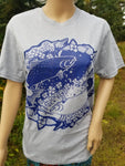 Salmon Ying Yang Cotton Men's Tee Salmonfest Clearance