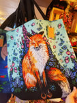 Fox and Flowers Market Bag