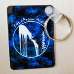 Blissful Beluga Aluminum Key Chain