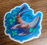 Sealion and Clovers Medium Vinyl Sticker