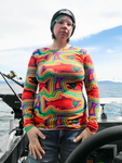 Trippy Salmon (Sockeye) Long Sleeved Unisex Shirt- Clearance XS