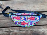 Trippy Salmon Deluxe Fanny Pack