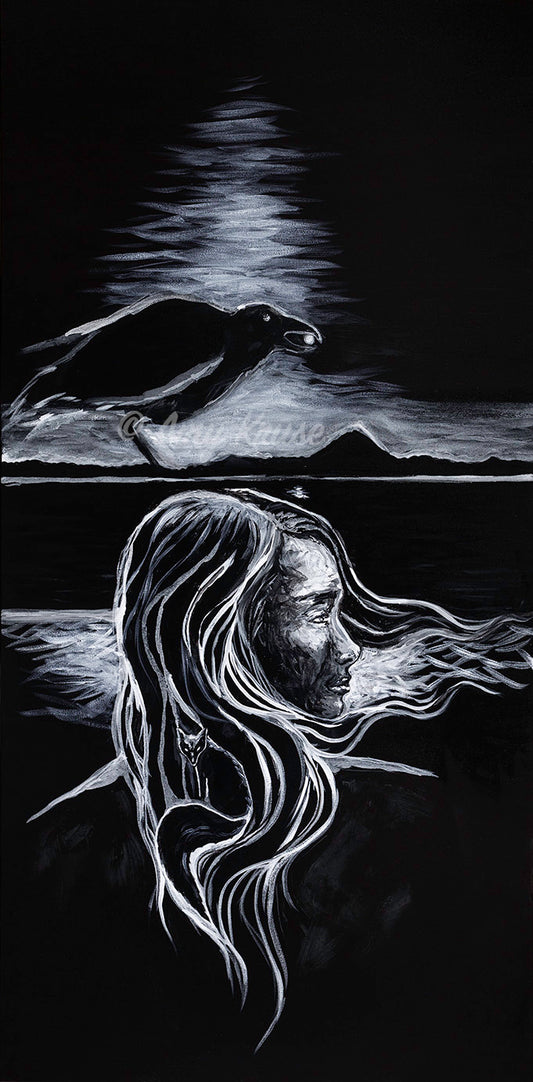 "The Calm of Being Alone" Original and Art Prints