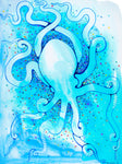 "Blue Octopus" Original and Art Prints