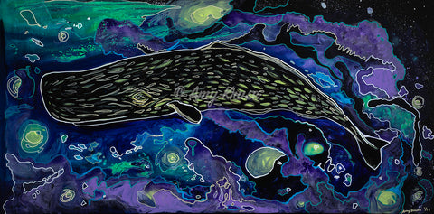 "Galactic Whale" Original and Prints