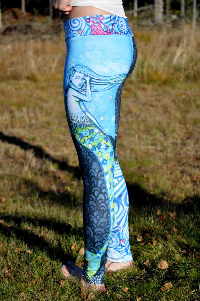 Mermaid yoga pants on sale