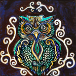 "Fancy Owl" Original and Art Prints