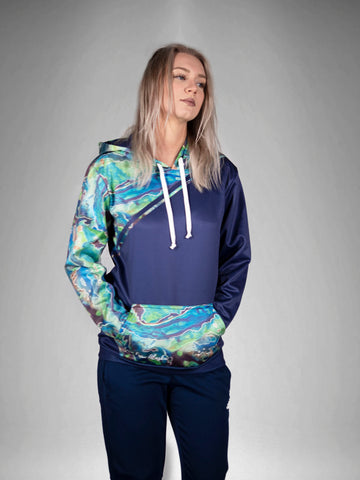 Galaxy Blue Tech Fleece Hoodie